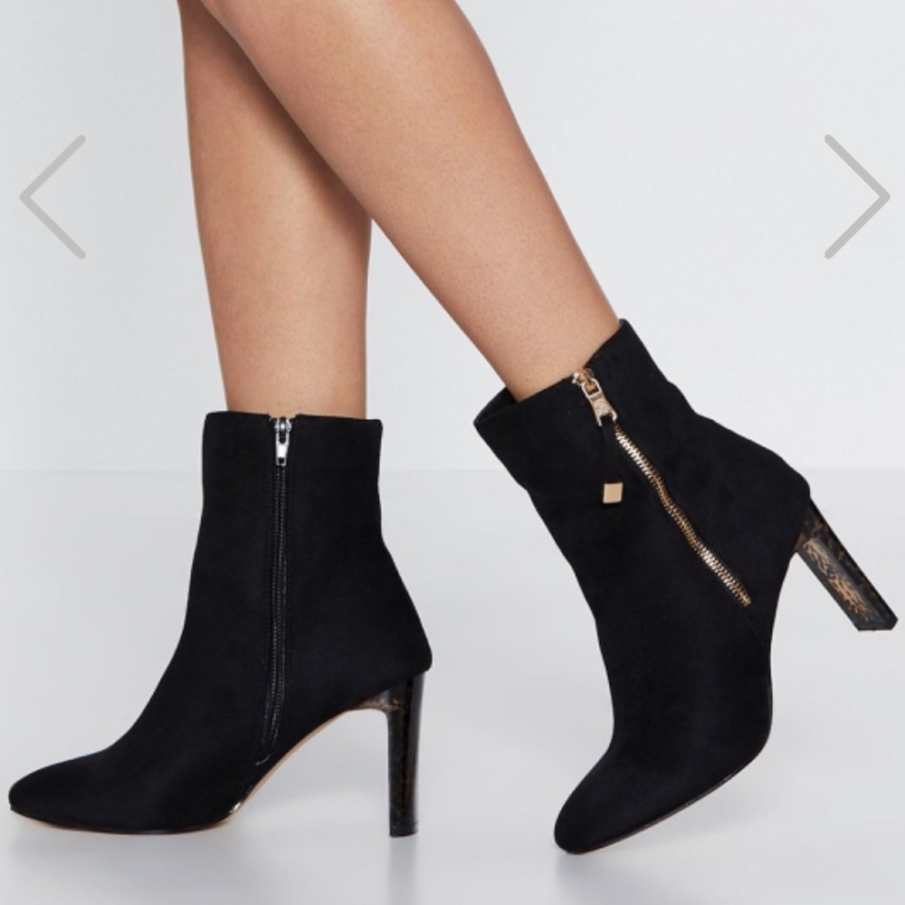 Nasty Gal black heeled booties